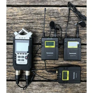 میکروفون بی‌‌سیم یقه‌ای سارامونیک مدل UwMic9 Kit2